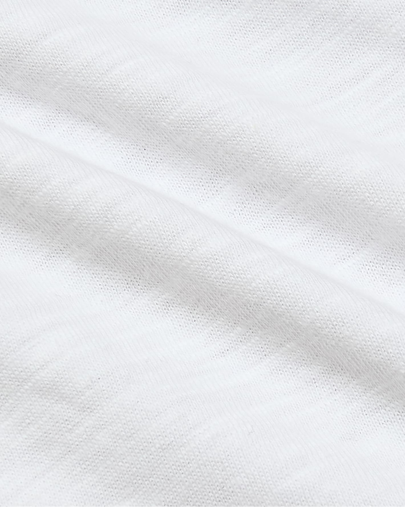 Womens White Slub Scoop Neck Tee