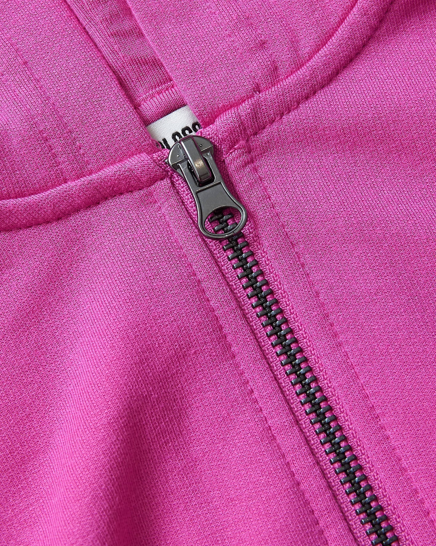 Girls Black & Electric Fuchsia Cropped Zip Hoodie 2-Pack