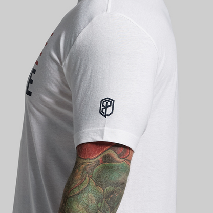 BP Flag Tee (White/Red)