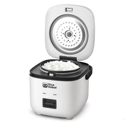 Mini Rice Cooker with Ceramic Nonstick Pot & Steamer