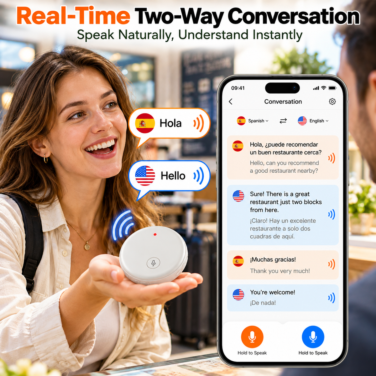 AI Language Translator with 165 Languages for Learning & Everyday Conversations