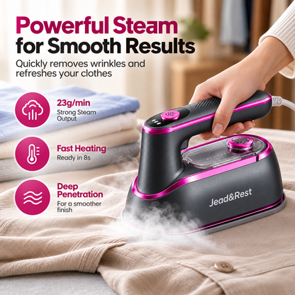 2 In 1 Handheld Clothes Steamer & Iron with 150ML Water Tank