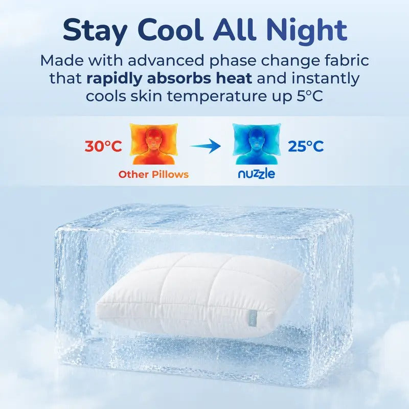 Cooling Adjustable Memory Foam Pillow | Ergonomic Side Sleeper Support