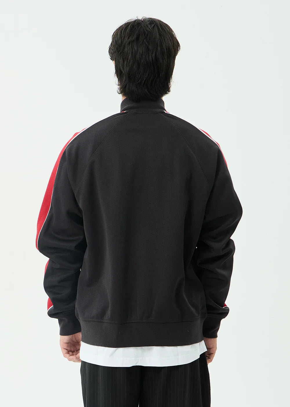AFENDS Mens Holloway - Zip Through Track Jacket - Black