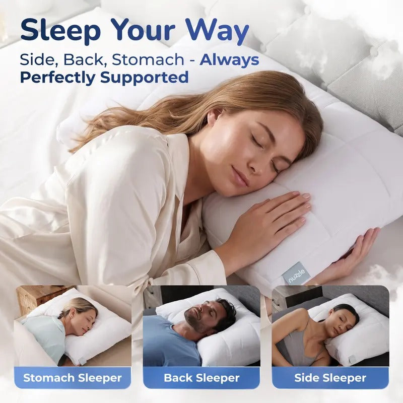 Cooling Adjustable Memory Foam Pillow | Ergonomic Side Sleeper Support