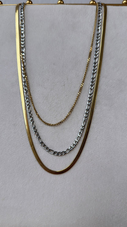 Two Toned Layered Necklace