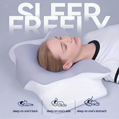 Butterfly Memory Foam Cervical Pillow – Ergonomic Neck Support for Sleep