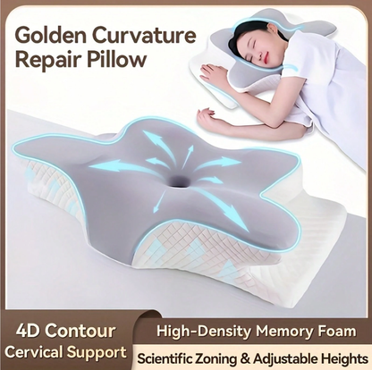 Butterfly Memory Foam Cervical Pillow – Ergonomic Neck Support for Sleep