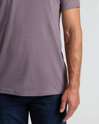 Dark Heather Amethyst Classic Crew Neck