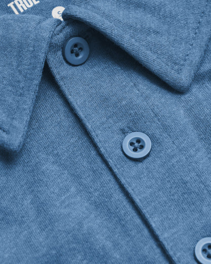 Dark Heather Blue Lake Classic Polo