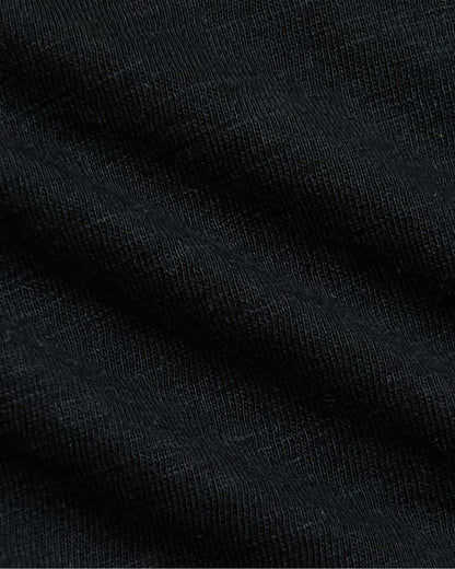 Womens Black & Oatmeal Slub Scoop Neck Tee 4-Pack