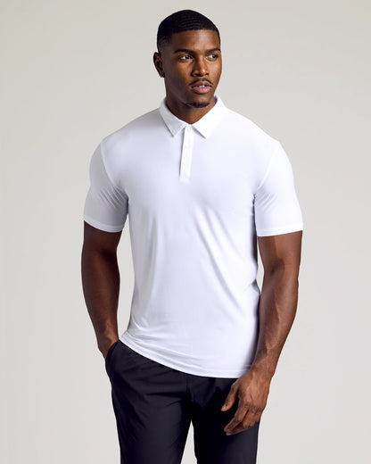 White Tall Active Polo 3-Pack