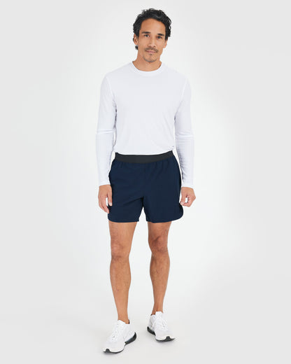 7" Navy Active Training Shorts 2.0