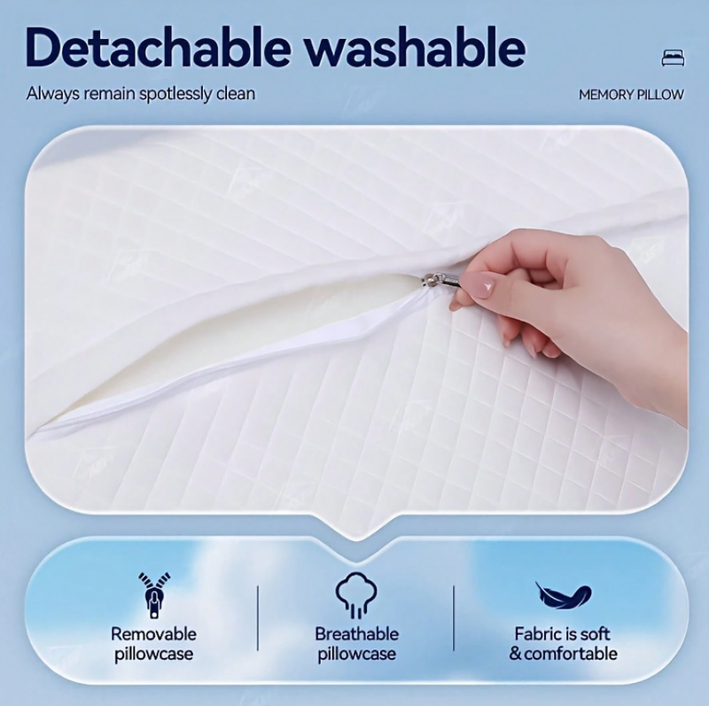 Butterfly Memory Foam Cervical Pillow – Ergonomic Neck Support for Sleep