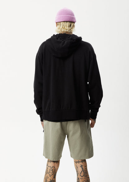 AFENDS Mens All Day - Relaxed Hoodie - Black