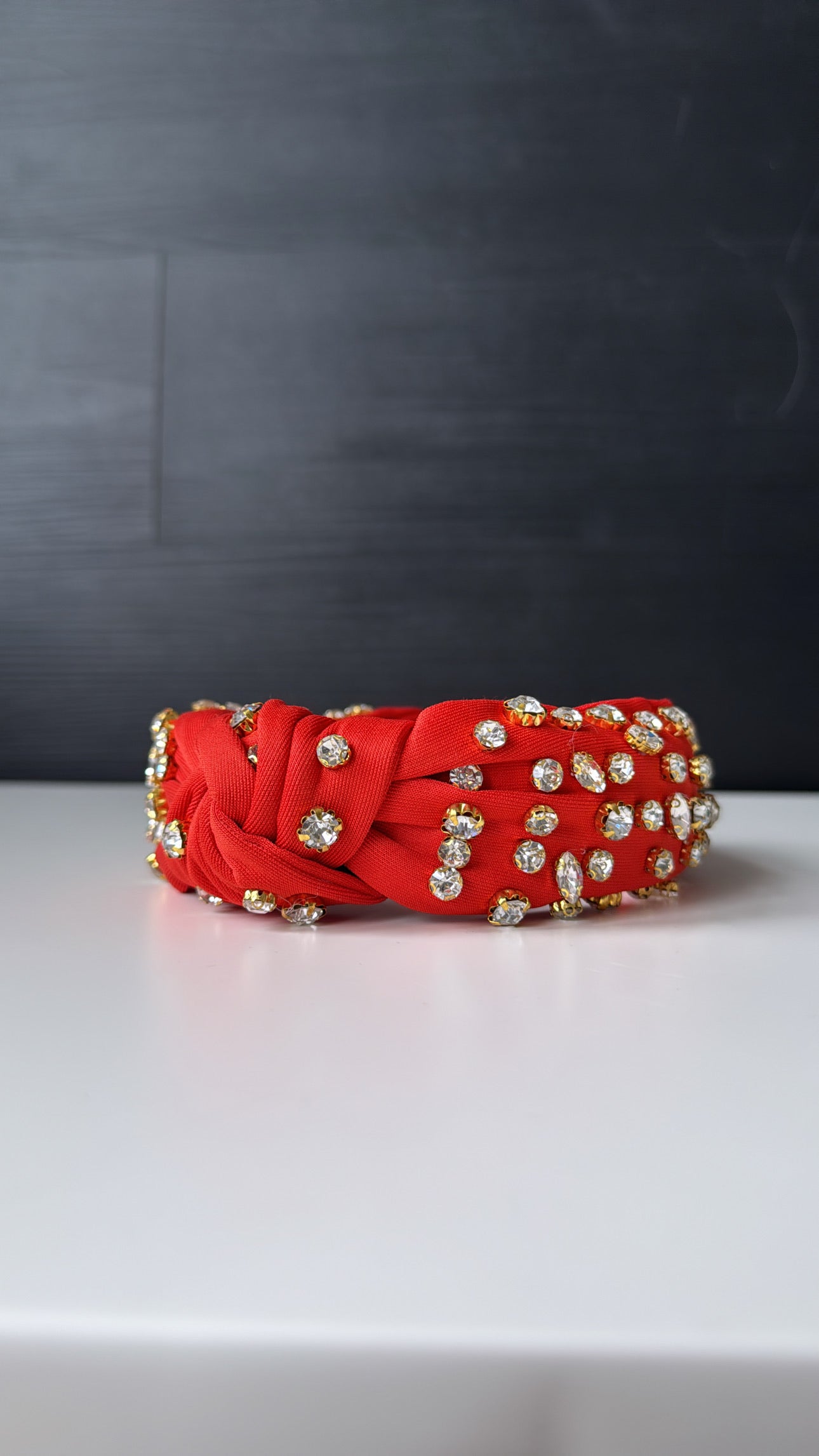 Rhinestone Headband, Orange
