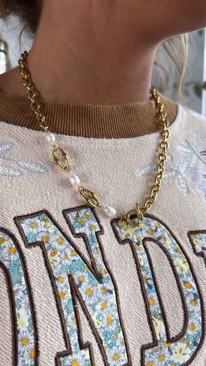 Treasure Jewels: Pearl Link Luxe Chain