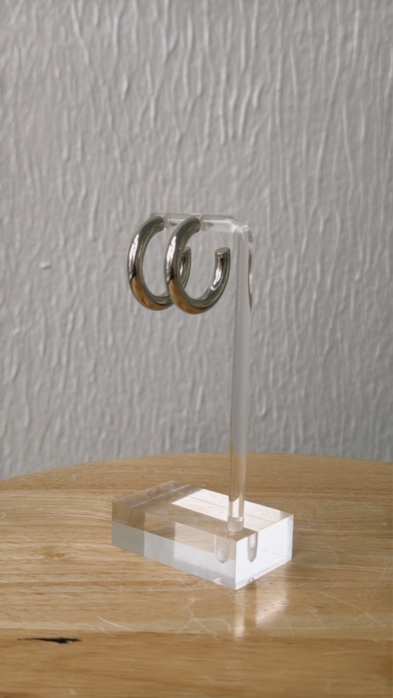 Taylor Thick Open Hoop , Silver