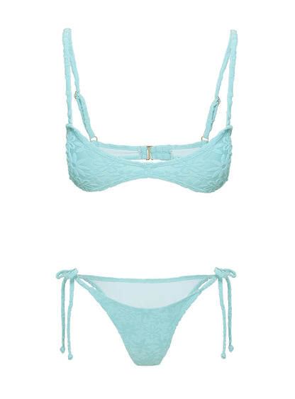 Keyton Bikini Top Blue Floral