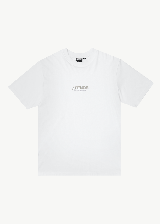 AFENDS Mens Vinyl - Retro Tee - White