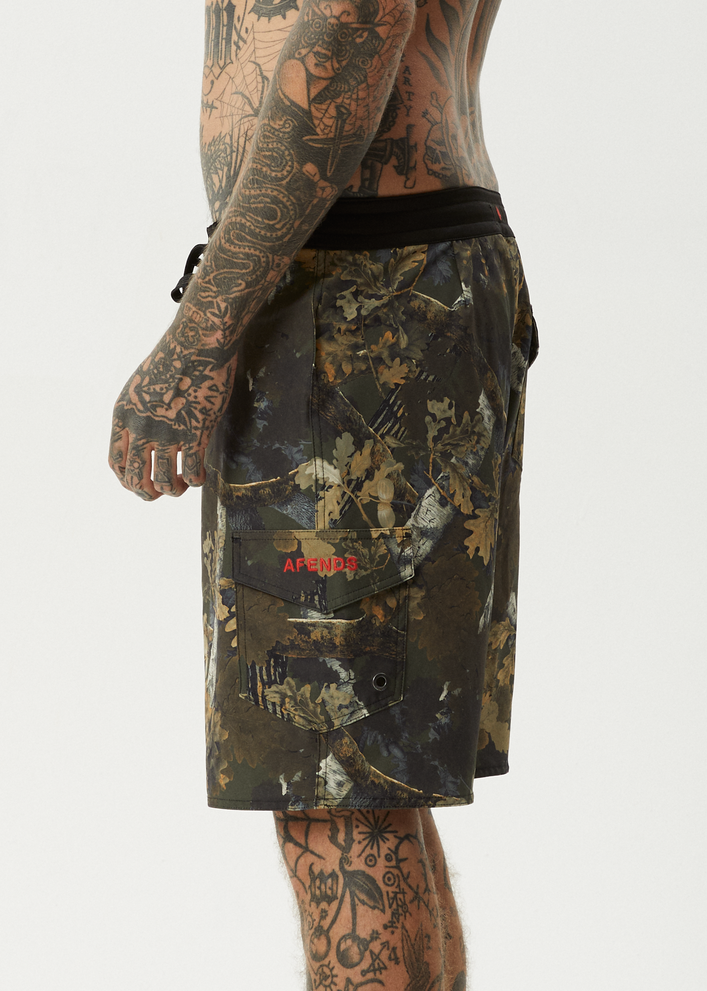 AFENDS Mens Find Me - Surf Related Boardshort 20" - Find Me