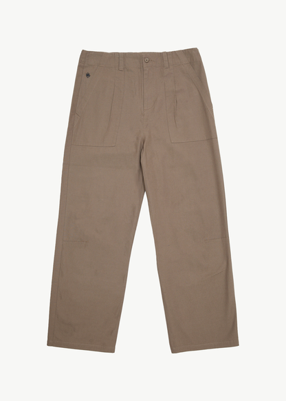 AFENDS Mens Glider - Pleated Pant - Fossil