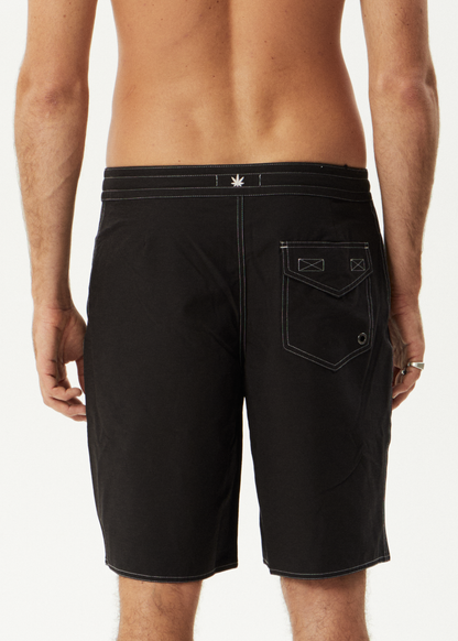 AFENDS Mens Surf Related V.2 - Fixed Waist Boardshort 20" - Black