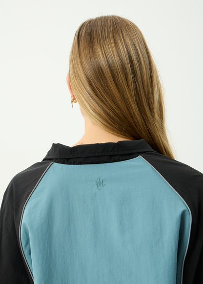 AFENDS Mens Spicy - Sports Spray Jacket - Ocean Spray