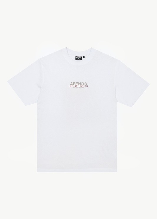 AFENDS Mens Wired - Retro Tee - White