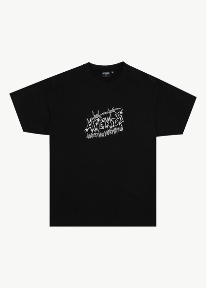 AFENDS Mens Moments - Boxy Tee - Black