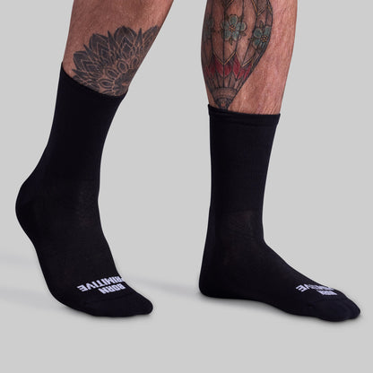 Performance Crew Sock 2-Pack (Black/White)