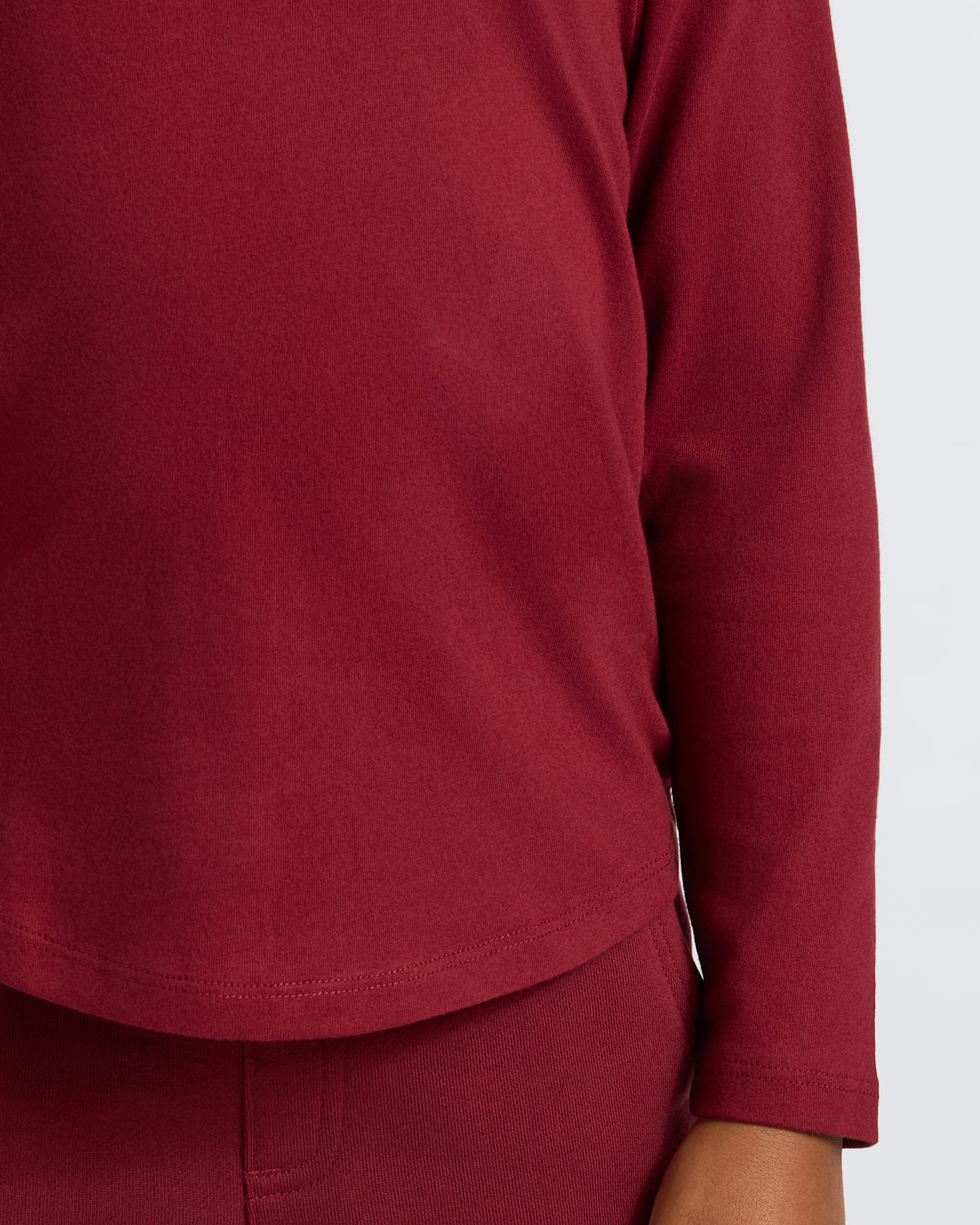 Boys' Classic Long Sleeve Curved Hem Crew Neck 6-Pack