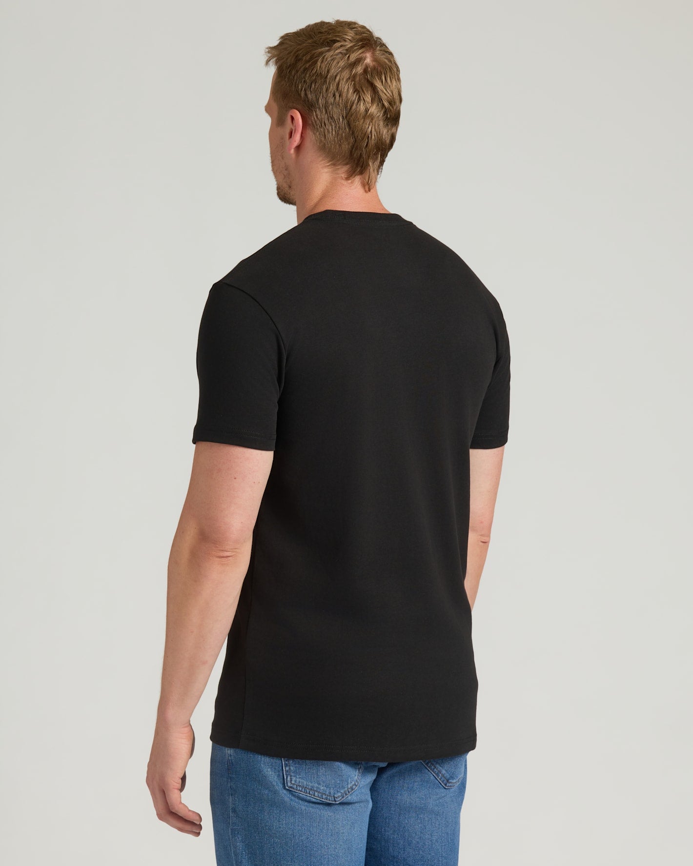 Black Tall Heavyweight Pocket Crew