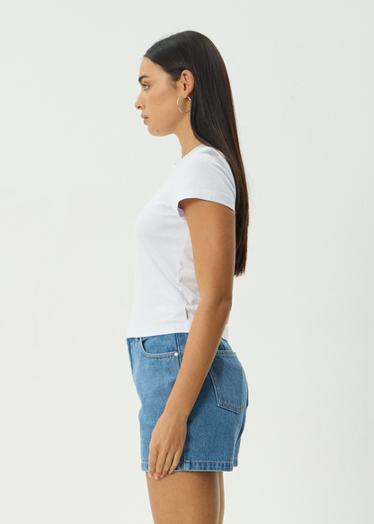 AFENDS Womens Tropic Of Cancer - Baby Tee - White