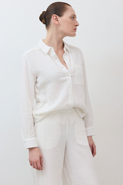 Airy Button Down Tunic