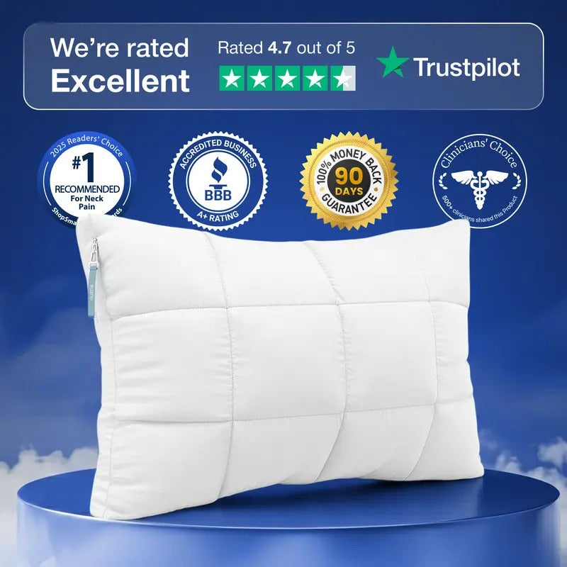 Cooling Adjustable Memory Foam Pillow | Ergonomic Side Sleeper Support