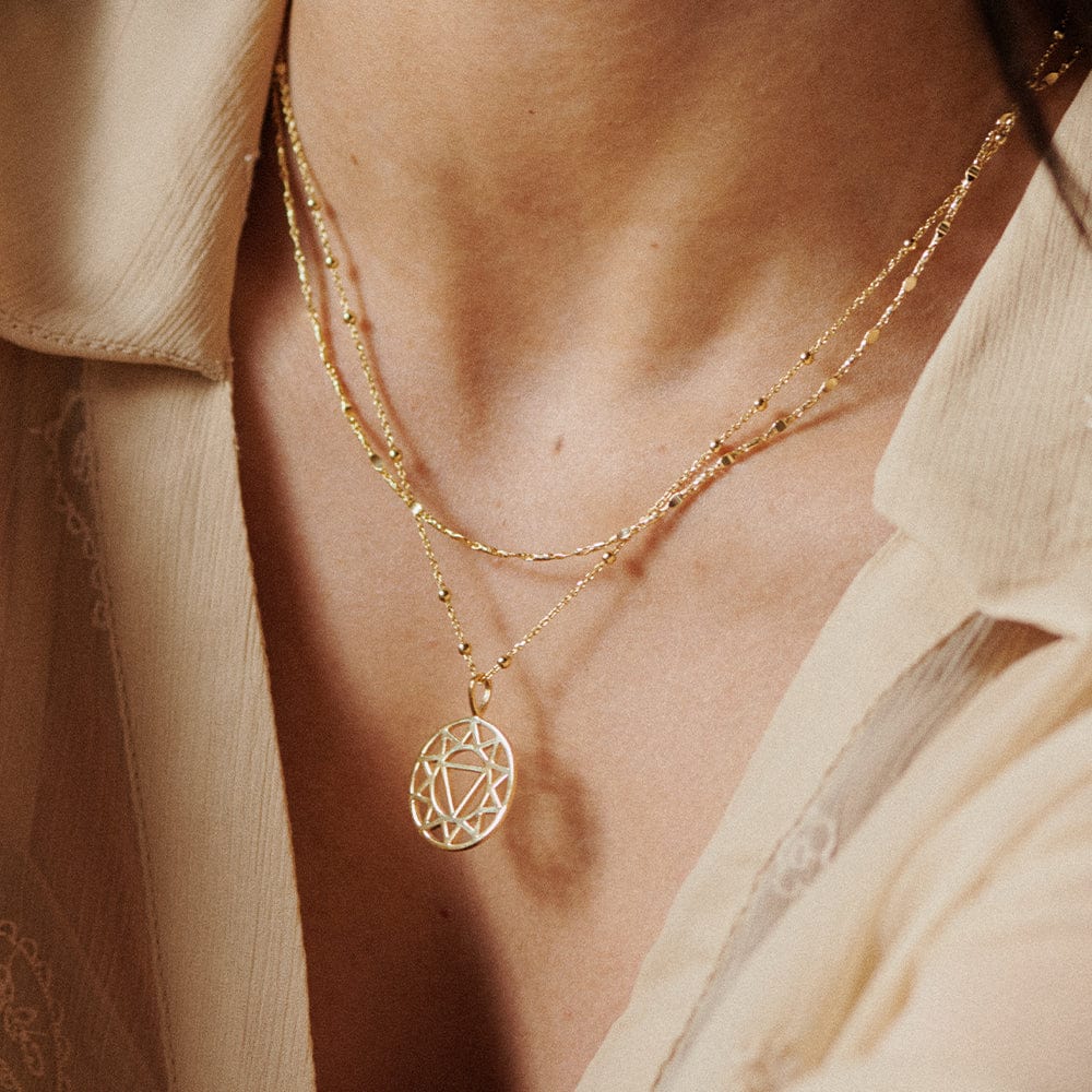 Chakra Necklace 18ct Gold Plate