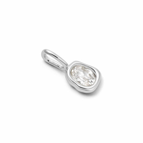 Estée Lalonde Sapphire Charm Pendant Sterling Silver