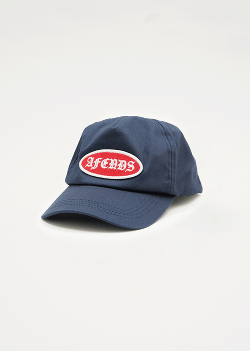 AFENDS Mens Summit - Five Panel Cap - Deep Sea
