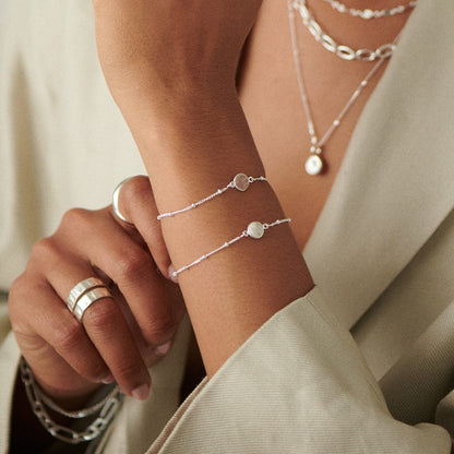Healing Stone Bracelet Sterling Silver