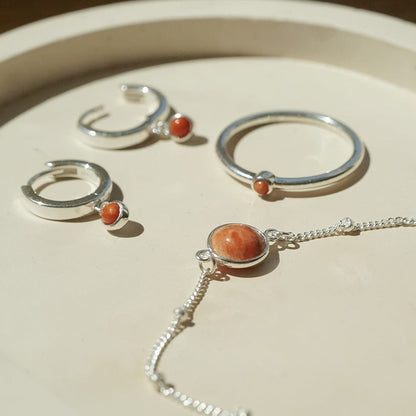 Healing Stone Ring Sterling Silver