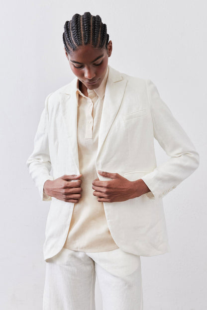 Pullover Short Sleeve Linen Blouse