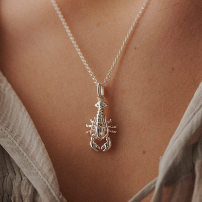 Lobster Chain Necklace Sterling Silver