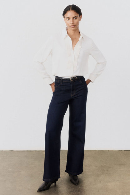 The Petite Palazzo Jeans