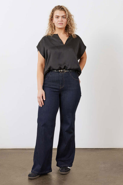The Petite Palazzo Jeans