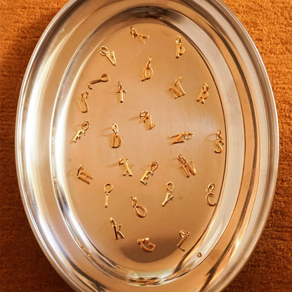 Personalised Initial Pendant Necklace 18ct Gold Plate