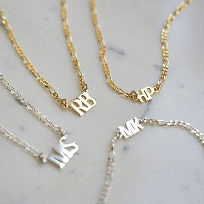 Personalised Initials Bracelet 18ct Gold Plate