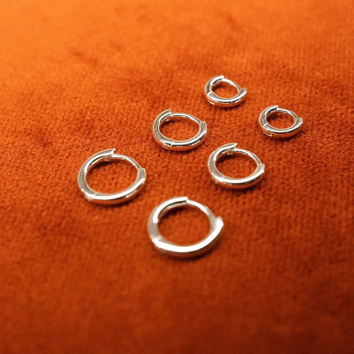 Polly Essential Huggie Stack Sterling Silver