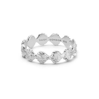 Shell Stacking Ring Sterling Silver