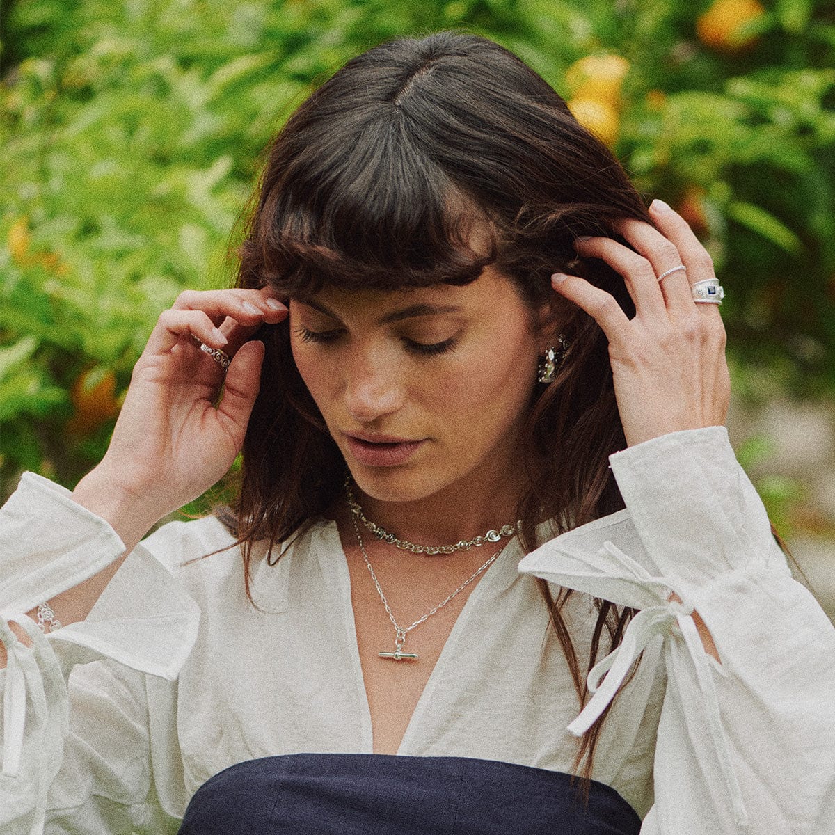 Sol Necklace Layering Set Sterling Silver